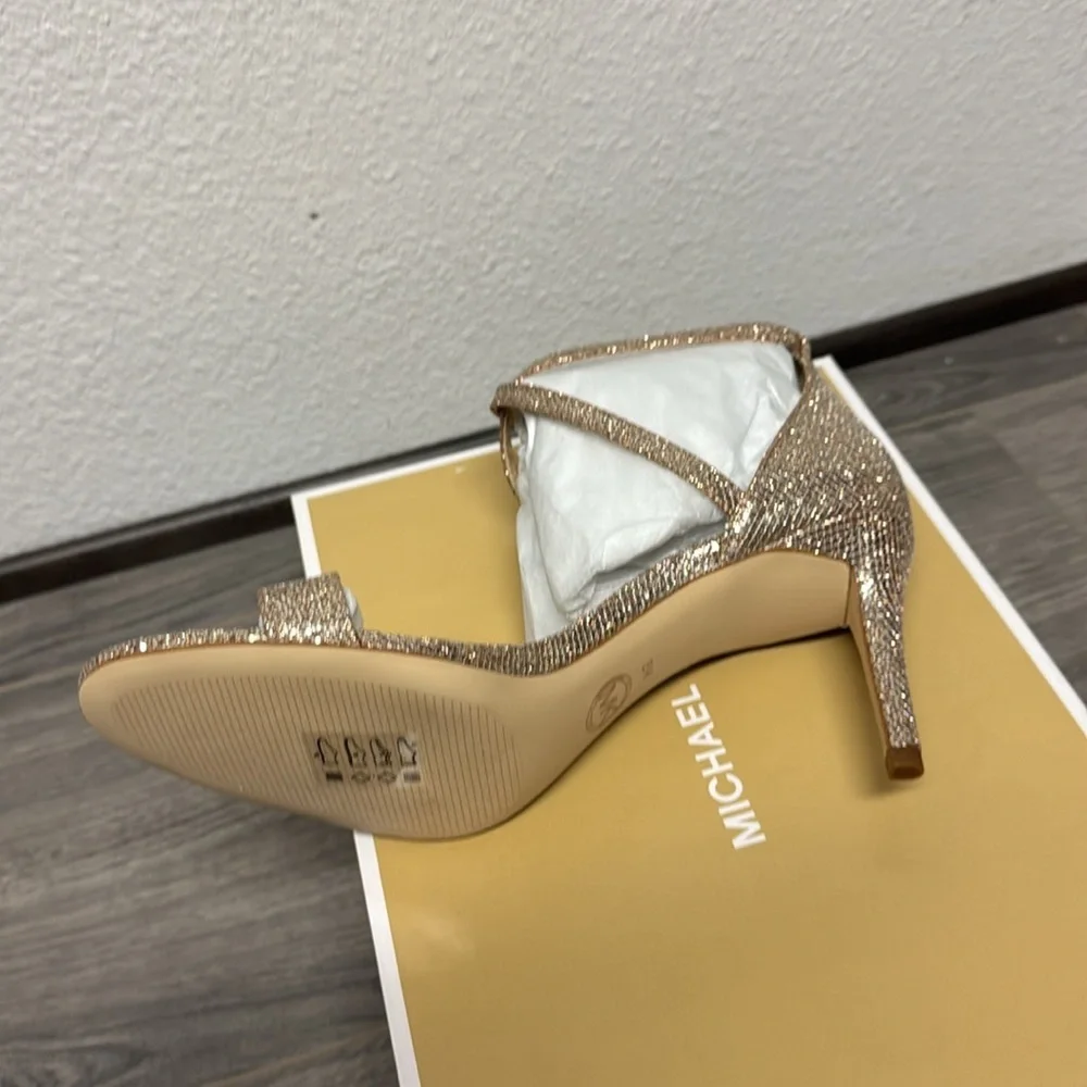 Michael Kors Ava Mid Sandal Glitter Mesh_3